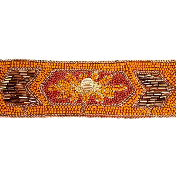 Gorgeous Antique Art Deco Flapper Handmade Beaded Belt-Vintage 1920\'s AS-IS main image 9